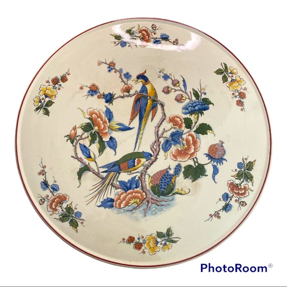 VILLEROY & BOCH Antique 12" Chop Plate (Round Platter) ROUEN Pattern HTF. - Picture 1 of 6